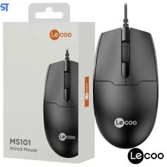 Mouse Usb Lenovo Lecoo Ms101 Preto Ergonômico