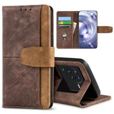 GANGANPRO Coldre de celular de negócios de couro para Vivo Y36 5G/4G/Y27 5G/Y27s 4G, capa flip antiderrapante resistente a arranhões com suporte para cartão, capa carteira com suporte de 6,64