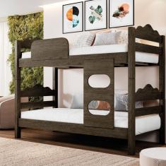 Beliche Solteiro em MDF Kenia Mocaccino