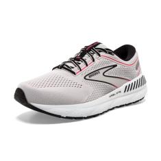 Brooks Tênis de corrida feminino Ariel GTS 23, Cinza/Preto/Rosa, 36