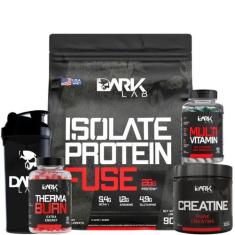 Kit Isolate Protein Fuse 900g + Creatina 300g + Therma Burn 120 caps +