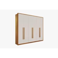 Guarda-roupa anápolis 6 portas e 6 gavetas 100% mdf - VALVERDE, Off Wh