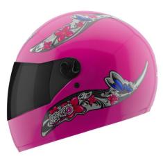 Capacete Fechado Moto Liberty 4 Girls Viseira Fumê Pro Tork Feminino S