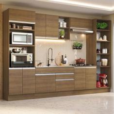 Armário De Cozinha Completa 330cm Rustic Glamy 03 Rustic - MADESA