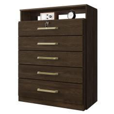 Cômoda 5 Gavetas Triunfo ébano Touch 5090 Demóbile