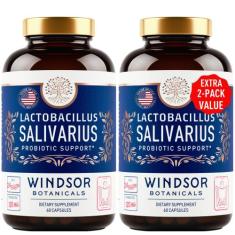 Cápsulas probióticas Windsor Botanicals Lactobacillus Salivarius