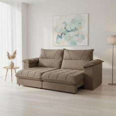 Sofá Retrátil e Reclinável 4 Lugares 290cm Italia - Kasacomigo Estofad