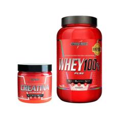 Creatina Mono-hidratada Integralmédica Hardcore - 300g + Whey Protein 