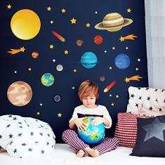 Adesivo de Parede Infantil Espaço Sistema Solar