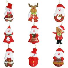 Enfeite de Natal em Pelúcia Sortido - 4 Unidades