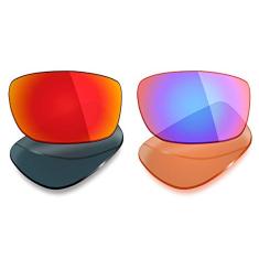 Lentes de reposição polarizadas para óculos de sol Oakley Fives Squared da Mryok