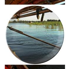 Prato de porcelana decorativa Paddy Field Prato de jantar Salver