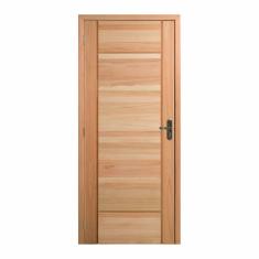 Kit Porta Pronta Maciça 214x89cm Eucalipto Esquerda Pm95 Clean Cruzeiro Portas Nude