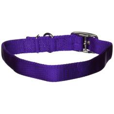 Coleira para cães Hamilton Double Thick Nylon Deluxe Purple 26cm