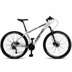 Bicicleta Aro 29 Cripto 18v Absolute Hidráulica Trava E K7 - Branco-preto - 21&quot; Branco-preto