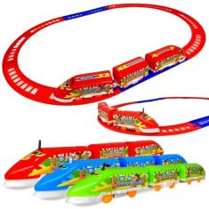 Europio - Trenzinho De Brinquedo Locomotiva Infantil Trem Elétrico -