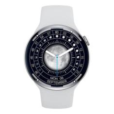 Relogio Smartwatch Redondo Feminino Branco Serie 9 Para Samsung Androi