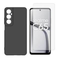 Capa Aveludada + Película De Vidro 3D Compatível Realme C65 - DB