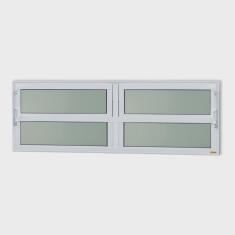 Janela de Alumínio Basculante 2 Seções 40x120cm Vidro Mini Boreal Elite Brimak
