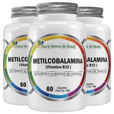 KIT 3X Vitamina B12 (Metilcobalamina) 414% IDR 60 cápsulas - Flora Nativa