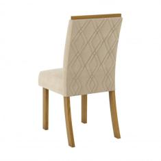 Conjunto 2 Cadeiras Vita Móveis Henn Nature/linho