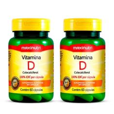 Kit 02 Vitamina D 100% Idr Maxinutri 60 Capsulas