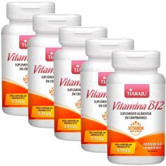 Kit 5 Vitamina B12 60 Comprimidos Tiaraju 