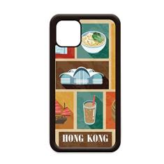 Capa local Hong Kong Food and Place para iPhone 12 Pro Max para Apple Mini Mobile Case Shell