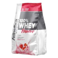 100% Whey Flavour (Sc) 900 G - Atlhetica Nutrition (Morango)