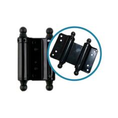 Dobradiça Para Porta E Janelas Vai E Vem Preta 4 Polegadas -