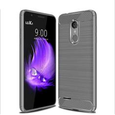 Capa para LG K11 Plus, capa de material de fibra de carbono, macia, antiderrapante, antiimpressões digitais, capa totalmente protetora para LG K11 Plus
