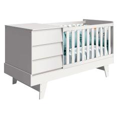 Berço Americano Multifuncional Prince Branco Acetinado - Reller