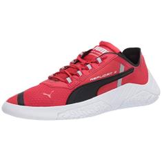 PUMA Tênis feminino Ferrari Replicat-x, Rosso Corsa-puma preto - puma branco, 7