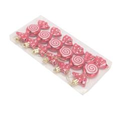 Conjunto de Enfeites de Doces de Natal de 6 Peças, Decorações de Natal Doces de Natal Brilho de Natal Enfeites de Doces Pendurados Enfeites de Doces Pendurados Decorações de