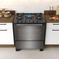 Fogão Itamaster 5 Bocas Prata Bivolt