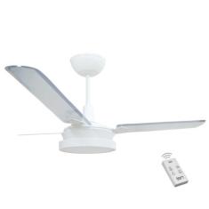 Ventilador Led Breeze Branco 220V 3 Pás Transparentes e Controle Remot