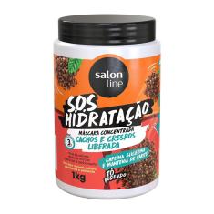 Máscara Sos Hidratação Cachos E Crespos Salon Line 1Kg