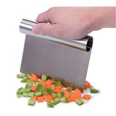 Espátula Em Inox Prática Raspador De Massa Com Cabo Tubular