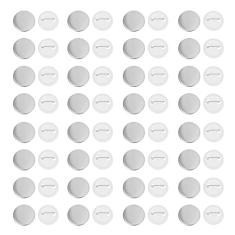 EXCEART 100 Conjuntos Transferir Crachá Em Branco Kit De Distintivo De Pino De Botão De Metal Alfinete De Botão Transparente Costas Da Etiqueta De Nome Lapela Recarga Plástico