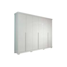 Guarda Roupa Casal 6 Portas E 6 Gavetas C- Pés Guarapari Branco