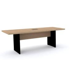 Mesa De Reunião Retangular Powerbox Pandin Pe40 - Naturalle