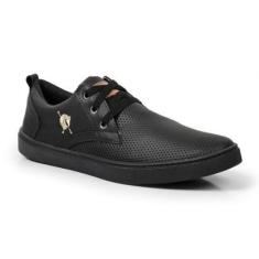 Tênis Sapatênis Masculino Cadarço Liso Casual Conforto-Masculino
