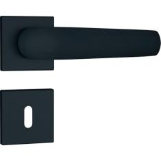 Fechadura Roseta Quadrada Stam 813/09 Interna Preto Fosco