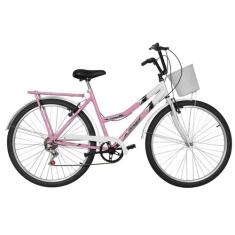 Bicicleta Aro 26 Ultra Bikes New Summer Bicolor 6 Marchas, Rosa bebe, 