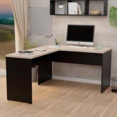 Mesa De Canto Em L Para Escritório 1.20x1.50 Tampo 30mm - NetMobil, Du
