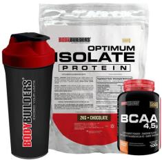 Kit Optimum Isolate Whey Protein 2Kg+ Bcaa 100G - Bodybuilders