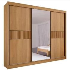 Guarda Roupas Casal Los Angeles Ripado 2Pts 100% MDF DDoro Móveis - D 