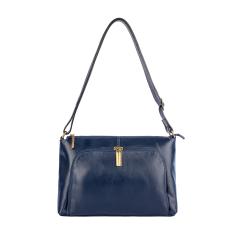 Bolsa de couro liso tiracolo Ninna