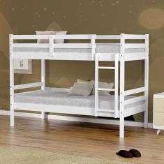 Beliche Solteiro Eco Madeira Maciça Branco