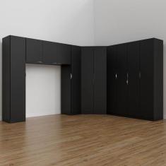 Guarda Roupa Modulado Casal de Canto 11 Portas 5 Peças Hera CabeCasa M